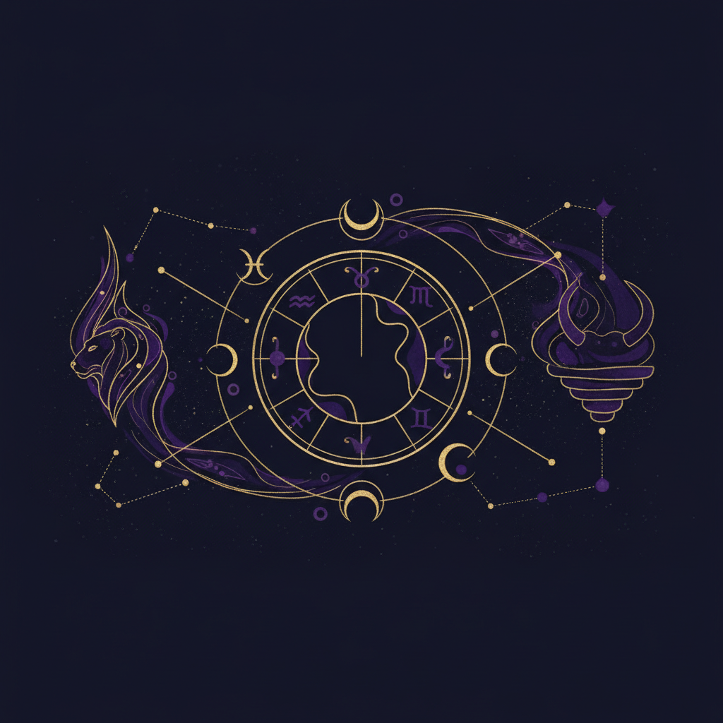 火と地のエレメントをイメージした朝の風景