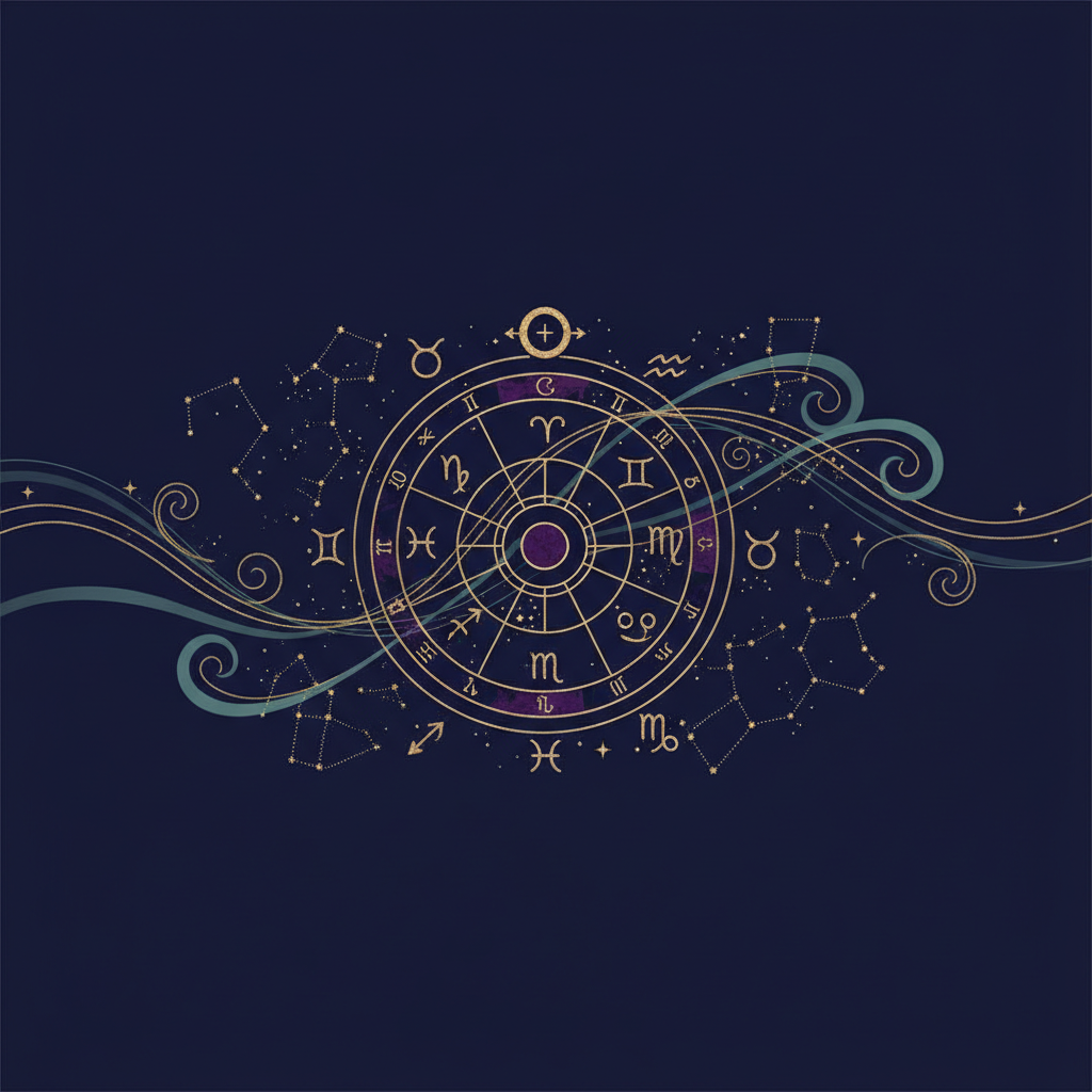 風と水のエレメントをイメージした静かな朝の情景