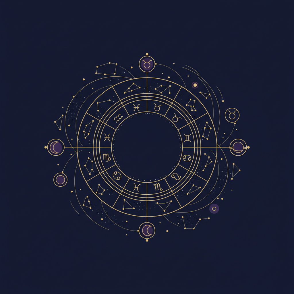 火・地・風・水のエレメントを表す自然のイラスト