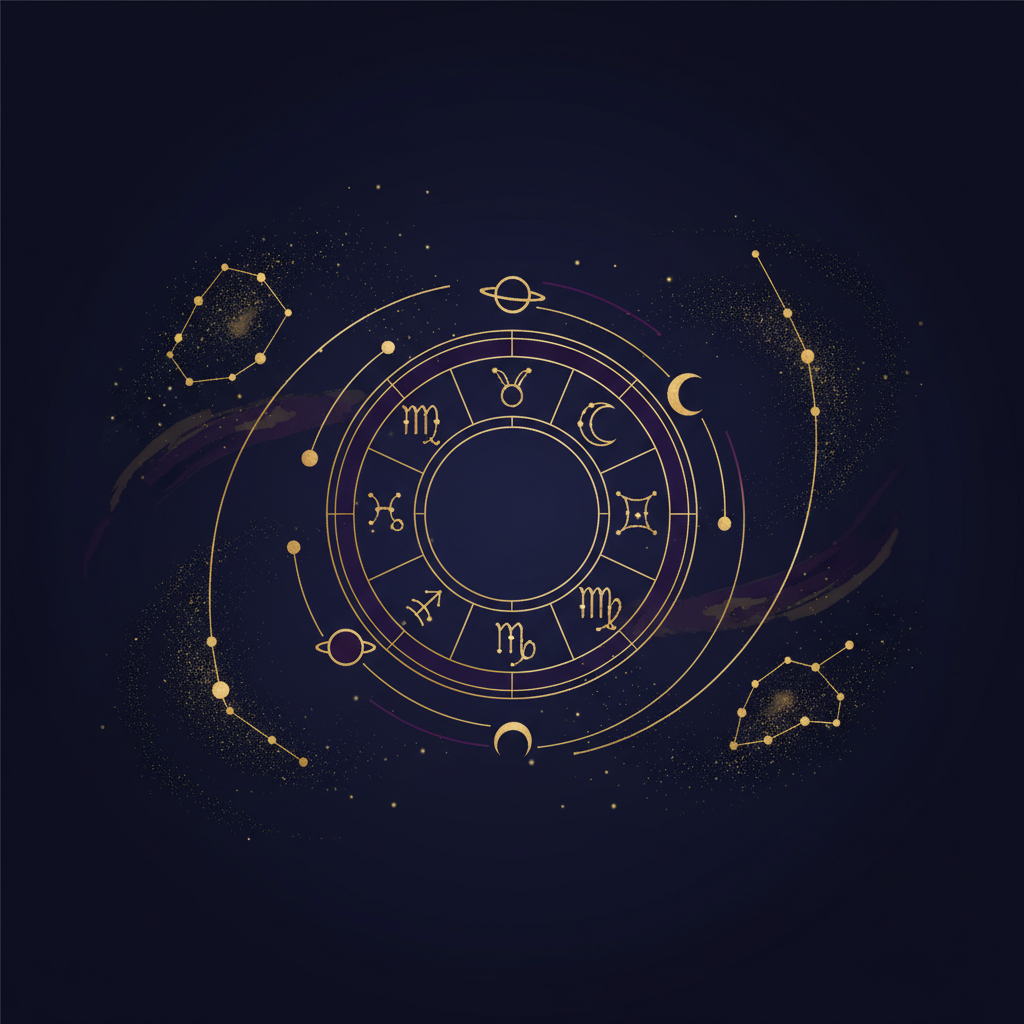 夜空に輝く星座のイメージ